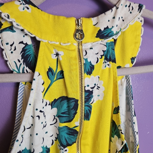 Draper James Yellow Hydrangea Row Payton Dress - Picture 4 of 10